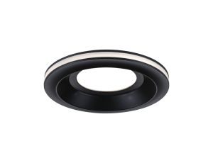 Oprawa wpuszczana SORMUS LED 6.5W 560lm / 180lm 3000K IP65 230V czarny / tworzywo sztuczne