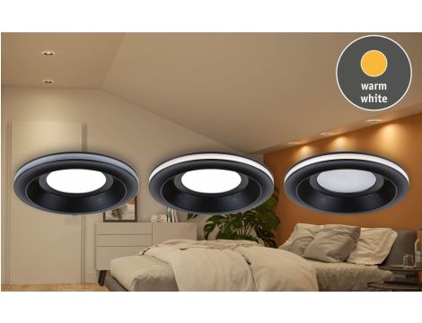 Oprawa wpuszczana SORMUS LED 6.5W 560lm / 180lm 3000K IP65 230V czarny / tworzywo sztuczne - 3