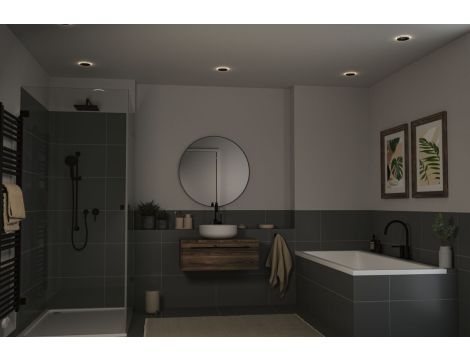 Oprawa wpuszczana SORMUS LED 6.5W 560lm / 180lm 3000K IP65 230V czarny / tworzywo sztuczne - 6