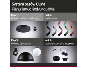 Oprawa systemu ULine BALL LED 8W 795lm 3000K 150mm IP20 48V czarny / aluminium - image 2