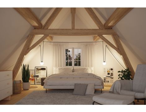 Oprawa systemu ULine BALL LED 8W 795lm 3000K 150mm IP20 48V czarny / aluminium - 3