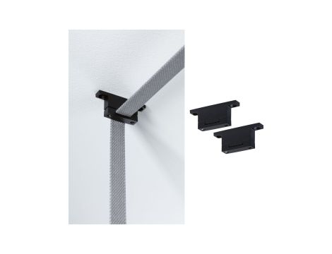 Uchwyt ścienny do taśm systemu Uline 2szt. IP20 czarny / aluminium