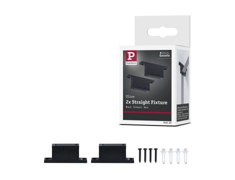 Uchwyt ścienny do taśm systemu Uline 2szt. IP20 czarny / aluminium - 10