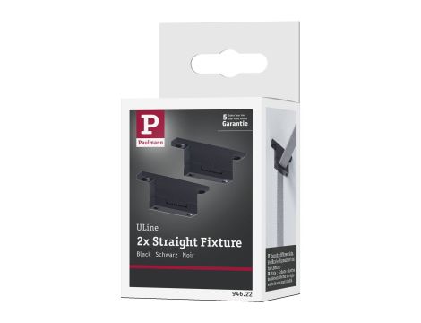 Uchwyt ścienny do taśm systemu Uline 2szt. IP20 czarny / aluminium - 9