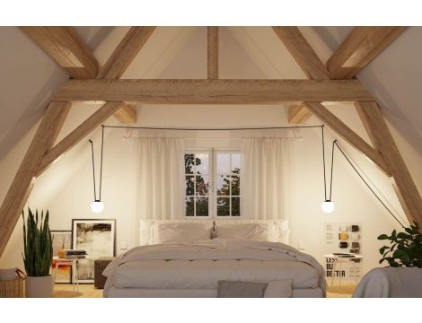 Adapter zasilający systemu ULine z przewodem 200cm IP20 czarny / aluminium - 7