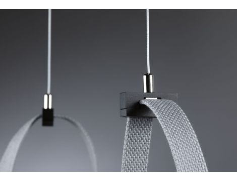 Zawiesie linkowe do taśm systemu ULine max.200cm czarny / tworzywo sztuczne - 4