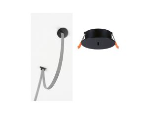 Maskownica wpuszczana systemu ULine 85mm czarny / aluminium