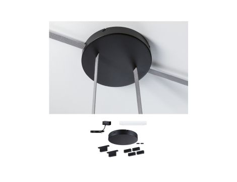 Zestaw instalacyjny z transformatorem systemu ULine max.150W 230V/48V czarny / aluminum