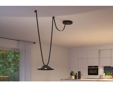 Zestaw kompletny systemu ULine CONE LED 5m czarny max.60W 230V/48V czarny / aluminum - 4