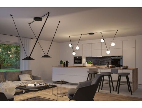 Zestaw kompletny systemu ULine BOL z taśmą 5m czarny max.60W 230V/48V czarny / aluminum - 4