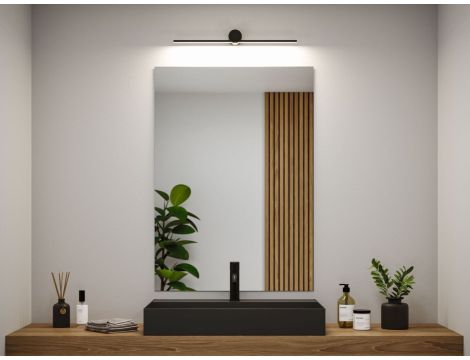 Oprawa ścienna SAVA LED nad lustro 5W 300lm 3000K 600mm IP44 230V czarny matowy / metal - 6