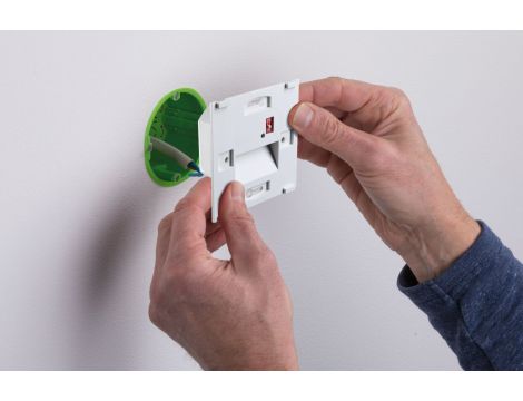 Oprawa przyschodowa TSARO LED kwadrat 1x1,W 80lm 2700K IP20 230V biały matowy / tworzywo sztuczne - 9