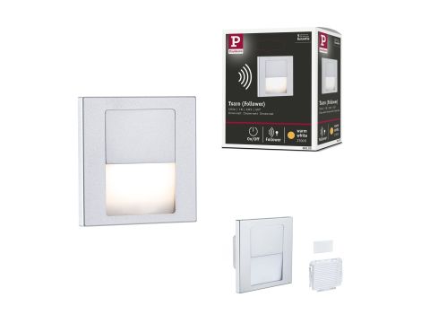 Oprawa przyschodowa TSARO LED kwadrat 1x1,W 80lm 2700K IP20 230V chrom matowy / tworzywo sztuczne - 14