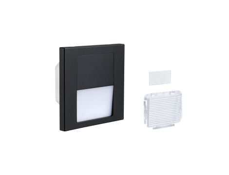 Oprawa przyschodowa TSARO LED kwadrat 1x1,W 80lm 2700K IP20 230V czarny matowy / tworzywo sztuczne - 7