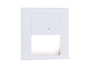 Oprawa przyschodowa TSARO LED czujnik ruchu i zmierzchu kwadrat 1x1,W 80lm 2700K IP20 230V biały matowy / tworzywo sztuczne