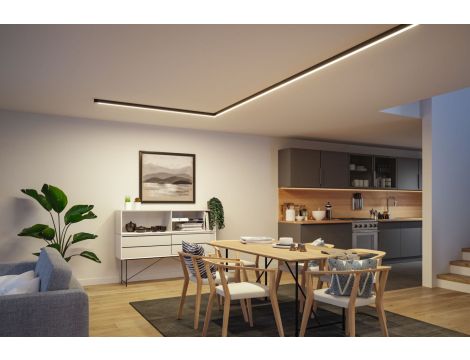 Oprawa liniowa systemu LINION LED 25,5W 1,5m 3000K IP20 24V czarny RAL 9004 / aluminium - 6