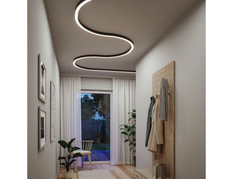 Oprawa liniowa systemu LINION LED 25,5W 1,5m 3000K IP20 24V czarny RAL 9004 / aluminium - 7