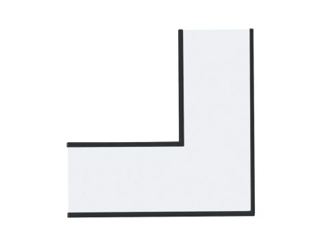 Łącznik L systemu LINION LED 3.5W 90st. 3000K 200lm IP20 24V czarny RAL 9004 / aluminium - 4