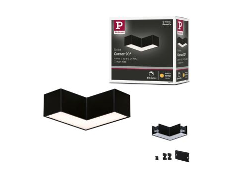 Łącznik L systemu LINION LED 3.5W 90st. 3000K 200lm IP20 24V czarny RAL 9004 / aluminium - 16