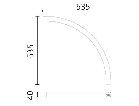 Oprawa liniowa systemu LINION LED 13W 90st. 3000K IP20 24V czarny RAL 9004 / aluminium - 12