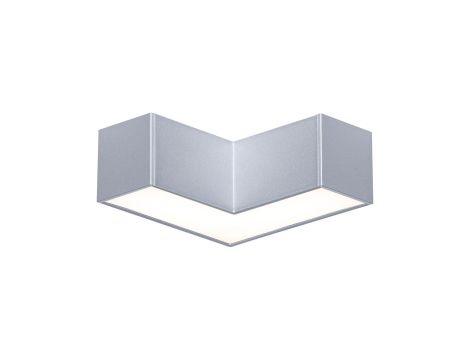 Łącznik L systemu LINION LED 3.5W 90st. 3000K 200lm IP20 24V chrom matowy RAL 9006 / aluminium