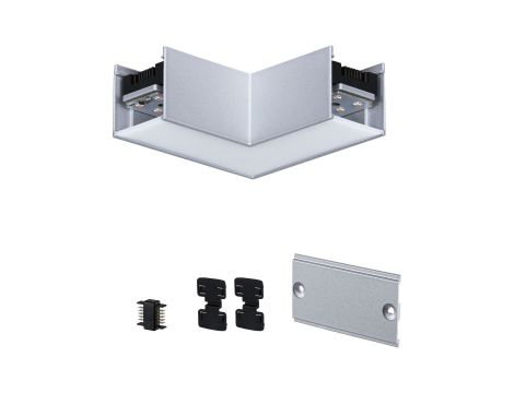 Łącznik L systemu LINION LED 3.5W 90st. 3000K 200lm IP20 24V chrom matowy RAL 9006 / aluminium - 3