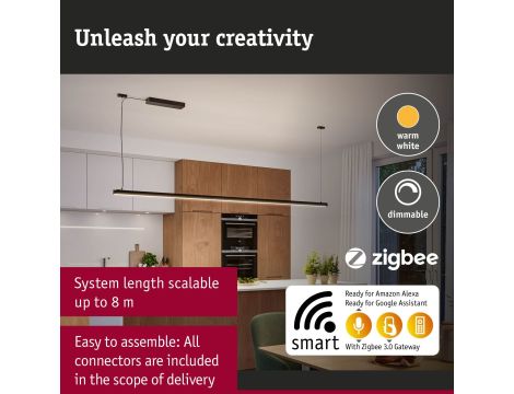 Zasilanie systemu Linion Power Box 230/24V  SH Zigbee DIM max. 144W czarny mat / tworzywo sztuczne - 12