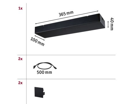 Zasilanie systemu Linion Power Box 230/24V  SH Zigbee DIM max. 144W czarny mat / tworzywo sztuczne - 9