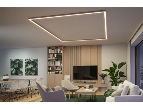 Oprawa liniowa systemu LINION LED SH ZIgbee17W 1m 3000K IP20 150VA 24V chrom matowy RAL 9006 / aluminium - 6