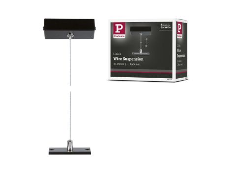 Zawieszenie linowe systemu Linion 0,1-1,5 m do rozwiązania wahadłowego czarny mat / metal - 14