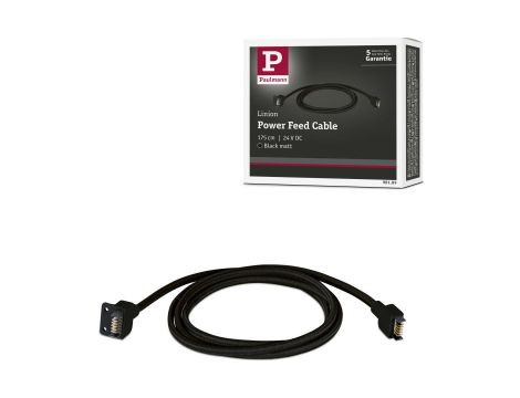 Przewód zasilający systemu LINION LED 1,75m IP20 24V DC czarny matowy / tkanina tworzywo sztuczne - 10