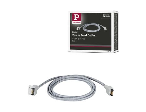 Przewód zasilający systemu LINION LED 1,75m IP20 24V DC szary / tkanina tworzywo sztuczne - 10