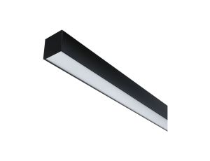 Oprawa liniowa systemu LINION Power Channel LED 17W 1m 3000K IP20 100VA 230V/24V czarny RAL 9004 / aluminium - image 2