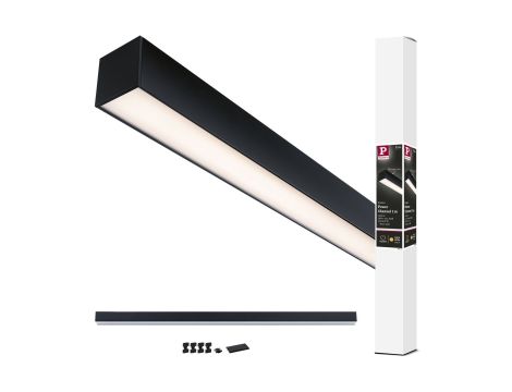Oprawa liniowa systemu LINION Power Channel LED 17W 1m 3000K IP20 100VA 230V/24V czarny RAL 9004 / aluminium - 16