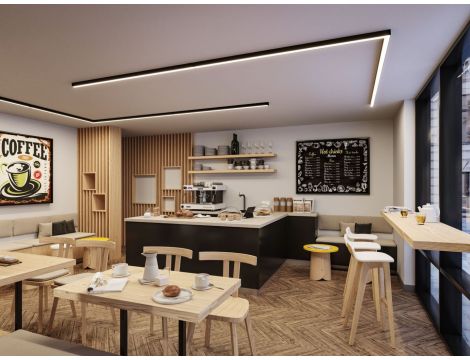 Oprawa liniowa systemu LINION Power Channel LED 17W 1m 3000K IP20 100VA 230V/24V czarny RAL 9004 / aluminium - 7