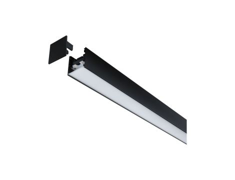 Oprawa liniowa systemu LINION Power Channel LED 17W 1m 3000K IP20 100VA 230V/24V czarny RAL 9004 / aluminium - 4