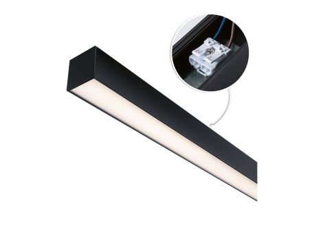 Oprawa liniowa systemu LINION Power Channel LED 17W 1m 3000K IP20 100VA 230V/24V czarny RAL 9004 / aluminium - 15