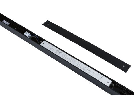 Oprawa liniowa systemu LINION Power Channel LED 17W 1m 3000K IP20 100VA 230V/24V czarny RAL 9004 / aluminium - 14