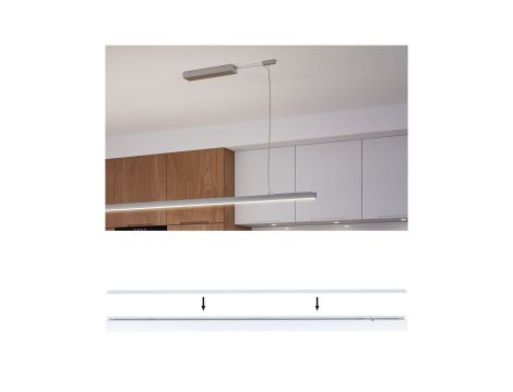 Maskownica profilu aluminiowego systemu LINION 1m biały / tworzywo sztuczne