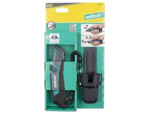 Nóż z futerałem, z ostrzem trapezowym PRO SAFETY wolfcraft - image 2