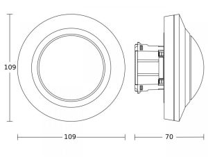 Czujnik obecności Steinel PD-8 ECO KNX podtynkowy 16m max. 2000W IP20 230V biały - image 2