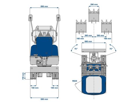 Minikoparka Scheppach EXC815 - 21