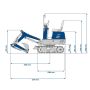 Minikoparka Scheppach EXC815 - 23