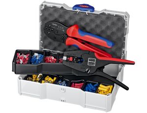 Knipex - Artykuły do zagniatania, Do końcówek i złączek kablowych 14-częściowy - 97 90 22