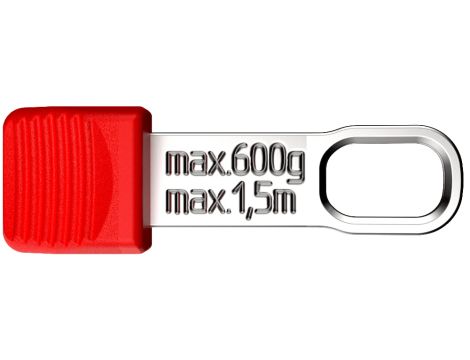 Knipex - Klipsy TetheredTool czerwone (10 sztuk) - 00 62 10 TR