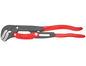 Knipex - Klucz nastawny do rur ze szczękami typu S, Z przyciskiem szybkiej regulacji  - 83 61 015