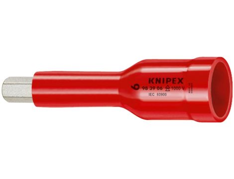 Knipex - Klucz trzpieniowy do śrub z gniazdem sześciokątnym, Z gniazdem czworokątnym 1/2" - 98 49 08