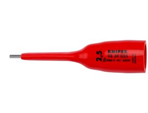 Knipex - Klucz trzpieniowy do śrub z gniazdem sześciokątnym, Z gniazdem czworokątnym 3/8