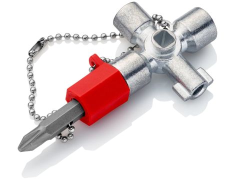 Knipex - Klucze wielofunkcyjne do szaf sterowniczych, Do wszystkich standardowych tablic rozdzielczych i systemów odcinających  - 00 11 02