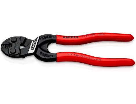 Knipex - KNIPEX CoBolt® S, Kompaktowe szczypce tnące przegubowe Z wgłębieniem w krawędzi tnącej - 71 31 160